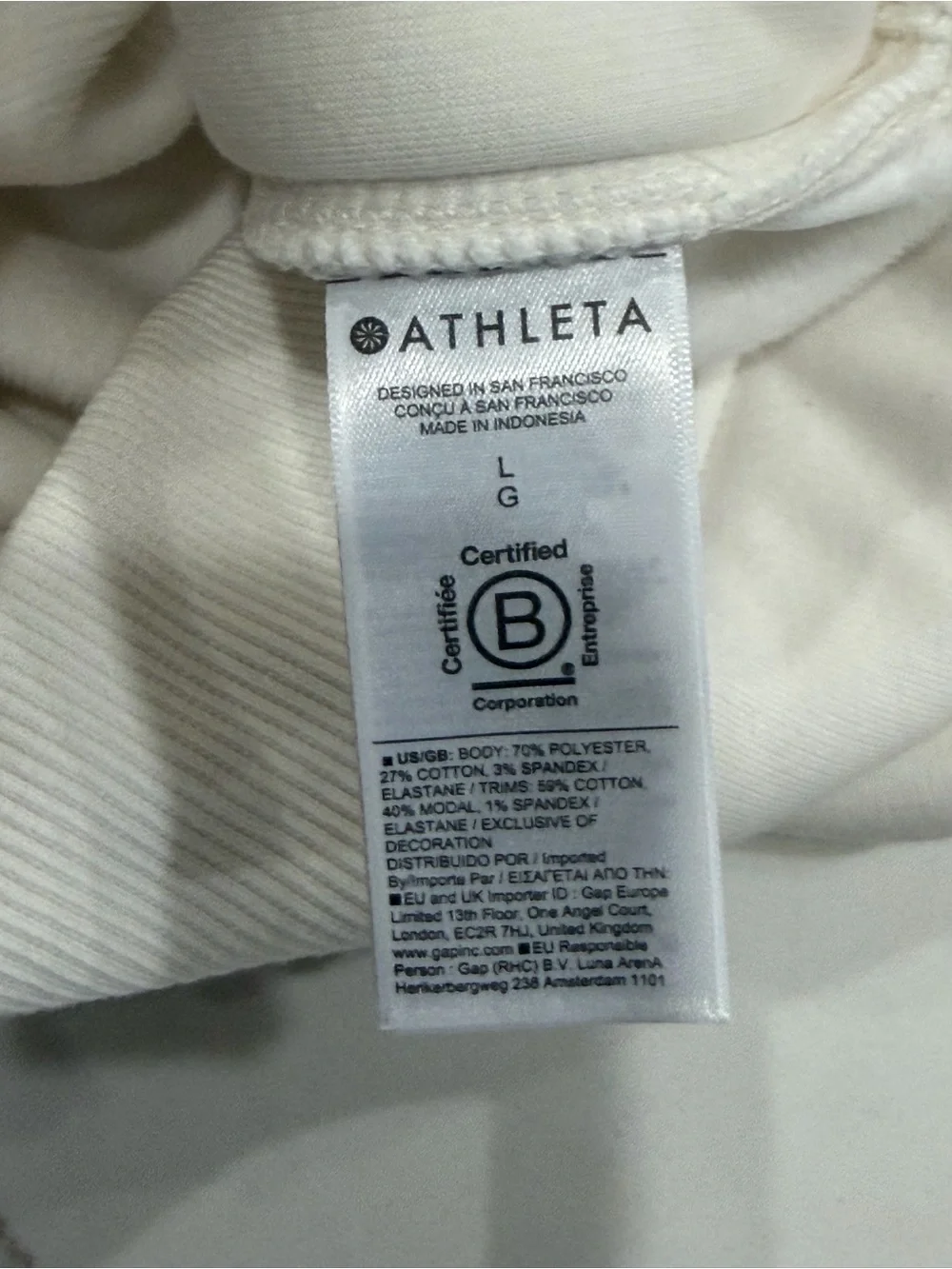 NWT Cozy Karma 1/2 Zip Sweatshirt - L - Picture 8 of 9